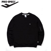 프로스펙스 수납성 캐주얼 긴팔티셔츠 패션의류 레귤러핏 OG 포켓 긴팔 맨투맨 블랙 MT22X572
