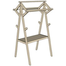 접이식 가판대 나무 진열대 행사 매대 프리마켓 야시장 전시 부스 야시장 스톨 랙 나무, 조립 없이 접는 12060200 쌍 빨간색 천으로