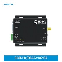 무선단자 이더넷 포트 Lora RS232 RS485 무선 디지털 라디오 868MHz 915MHz 20dBm 장거리 3km CDEBYTE E32-, 한개옵션0