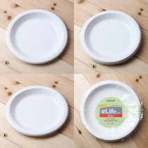 이지리치 8P 종이접시 종이접시 캠핑용접시