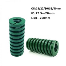 태엽스프링 토션 인장 스프링 그린 중하중 압축 다이 금형 다이 외경 2527303540mm 내경 12 5 20mm, 25mm, 75mm