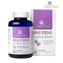 네츄럴메이드 플랙씨드 햄프씨드 리놀렌산 아마씨 대마씨 오일 식물성 오메가3 필수 지방산 오메가6 먹는법 효능 캐나다 직수입, 1개, 180캡슐