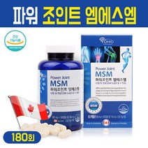 MSM 파워 조인트 엠에스엠 글루코사민 초록잎홍합 상어연골 무릎 연골 영양제 녹색홍합 그린머슬 손목 어깨 관절 건강기능식품, 1Ea, MSM 파워 조인트 엠에스엠 180정