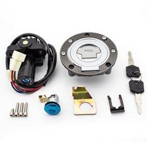 야마하 mt03 오토바이 점화 스위치 연료 가스 캡 시트 잠금 키 세트 야마하 YZF R1 R6 XJ6 FZ1FZ6 FZ8 MT0, 01 one set