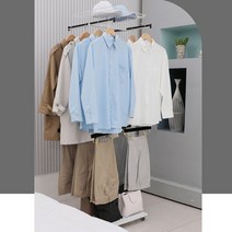 홈박스 빙그리 360 헹거 대용량 이동식 회전 바퀴 옷걸이, 단품