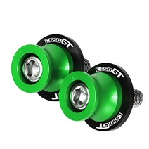 BMW 스쿠터 C650GT 2011 19 모터 Swingarm 스풀 슬라이더 M8 스탠드 나사 프로텍터, 05 8MM Green
