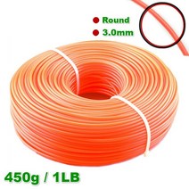 FINCEL 3.0mm 잔디 트리머 라인 스트리머 브러쉬 커터 나일론 로프 코드 롱 라운드/스퀘어 롤, [02] 3.0mm Round 1LB, 02 3.0mm Round 1LB