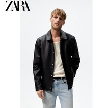 ZARA 자라 페이크 레더 오버셔츠 자켓
