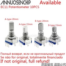 엔코더 로터리 엔코더 휠인코더10PCS EC11 15mm / 20mm 하프/플럼 축 로터리 엔코더 핸들 코드 스위치 디지, 02 A-type_02 20 미리메터