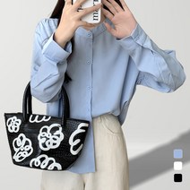 앤틱소 여성 무지 논카라 블라우스 베이직 셔츠