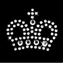 [디피샵] 핫픽스 핫픽스모티브 큐빅 DIY 1000원, M009(왕관 小실버)