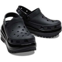 국내매장용 CROCS 크록스 클래식 메가 크러쉬 클로그 블랙 MEGA CRUSH CLOG BLACK 207988 여성 키높이 슬리퍼
