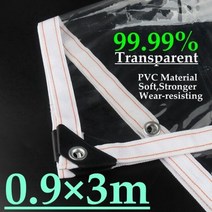 클래식 티피 캠핑 타프쉘 유일 어닝 270도 에어 쉘터 라운지 개방형사용자 정의 99.9 pvc 투명 타포린 방풍 방수 비 천 쉼터 투명 방수 정원 천막 pvc 방수포 돛, 0.9m x 3m