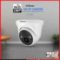 Sricam SH030 3.0MP FHD 돔 IP 카메라 H.265 보안 CCTV 무선 Wifi 양방향 오디오 알람 푸시 ONVIF 비디오 감시, Camera Only_AU 플러그 | 4mm