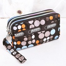 동전 지갑 여성 지갑 캔버스 패브릭 지퍼 레이디 지갑 Moneybags 꽃 도트 클러치 팔찌 가방 소녀 Billfold 지갑