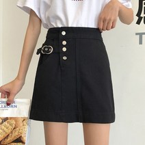 YI MING 여성 데님 스커트 블루청치마 F189