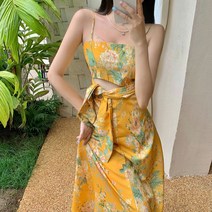 괌원피스 플라워 롱 다낭 휴양지 신혼여행 호캉스 하와이 비치 바캉스