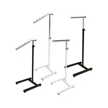 코끼리행거 ㄱ자 매장용 미니 철재 행거 PMN2801, 2801 평자형 코끼리행거, 백색+스텐레스