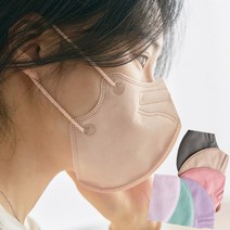 kf94마스크새부리형 V라인 덴탈 컬러 마스크 50매 100매 국산, 그레이