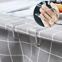 행사 매대 진열 투명 식탁보 클립 플라스틱 테이블 천으로 홀더 홈 웨딩 파티 실내 야외 피크닉 커버 클램, 02 4x5x1.5cm
