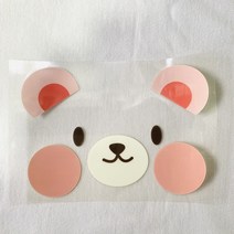 쏘하 핑크곰 얼굴 우레탄 전사지