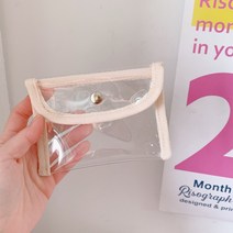 미니 PVC 투명 다용도 화장품 사각 가방 파우치