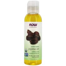 미국 나우푸드 오가닉 호호바 오일 Jojoba Oil 퓨어 모이스쳐라이징 오일 118ml, 1개, 기본