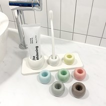 뉴앤룩 칫솔꽂이 치약홀더 세라믹 스탠드, [치약] 스탠드_화이트