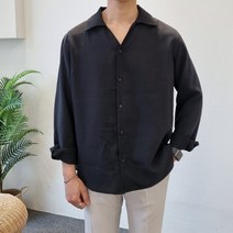 토니어스 오픈카라 여름 긴팔 파자마 셔츠