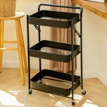 주방웨건 이동식 병원 3단 트롤리 카트 수납카트 운반카트 밀차 핸드카트 물건이동, 화이트