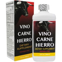 [타임딜] Vino Carne Hierro 473.2ml 16온스 파라벤 프리
