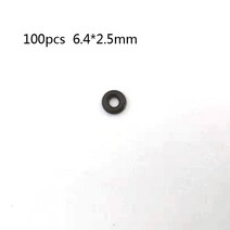가스히터 난로 파츠 수리 범용 O-링 고무 씰 와셔 그로밋 검정색 6.4mm x 100 개, 한개옵션0
