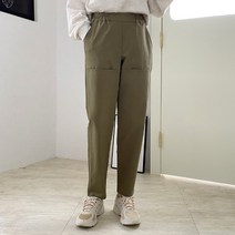 코지 여자 고인치 캐주얼 아메카지코디 허리밴딩 면바지
