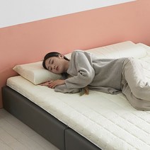 [지베스] 헤이슬립 천연라텍스 베개 중형, 색상:면그레이