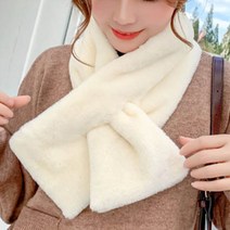 여성 앙고라 털 머플러 목도리