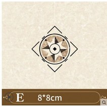 21 개대 자기 접착 pvc 세라믹 타일 스티커 방수 벽 스티커 아트 대각선 바닥 스티커 주방 집 장식, e, 8cm x 8cm