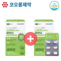 코오롱제약 긴장완화제 직장인스트레스 스트레스케어엔 테아닌 영양제 해소제, 2박스(2개월분)