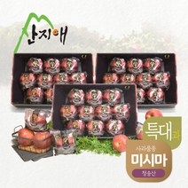 [산지애]블랙라벨 고당도 세척사과(특대과) 9kg (3kg*3박스) / 미시마, 단품