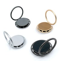 KG 2in1 메탈 그립톡 스마트링 마그네틱 휴대폰 거치대, 블랙