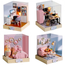 [옥탑방어른이] DIY 미니어쳐 하우스 만들기 옥탑팰리스4종, 옥탑팰리스서재한글설명서동봉, 선택옵션