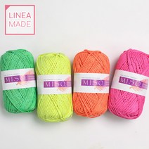 신색상 추가! 미소 Miso 리네아 Linea 가볍고 뜨기 편한 아바카 삼베 면 혼방 여름실, 707 블랙