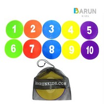 바른키즈 무지개 숫자 원마커 10개세트 숫자원형마커 629EA, 본상품선택