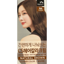 꽃을든남자 간편하게 나눠쓰는 CS 헤어칼라 (염색약 새치용), 1개, N6자연갈색
