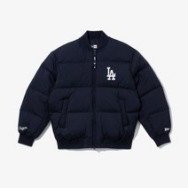 뉴에라 공식스토어 [스타필드안성] 뉴에라 MLB LA 다저스 다운 봄버 재킷 울트라 네이비_13781124