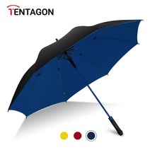 낚시 우산 대형 핸즈프리 파라솔 자외선차단 TENTAGON-대형 긴 손잡이 우산 더블 레이어 바람막이 강화 가, 05 네이비 블루