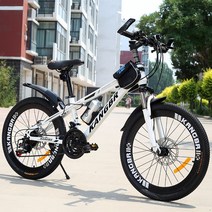 쇼핑타임 해외직구 청소년용 26인치 24단 산악 MTB 팻바이크 서스펜션(국내착불배송&사은품 증정), 화이트