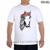 의류 말 두건 T 셔츠 승마 애호가 1646 XXS-6XL, [10] 5XL, [07] Men white
