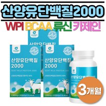 산양유단백질 2000 3개월분 류신 BCAA 단백질보충제