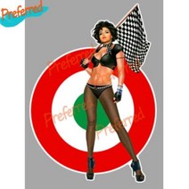 베스파 피아지오 데칼 집 쿨러 노트북 레이싱 헬멧 트렁크, J+Length 7cm