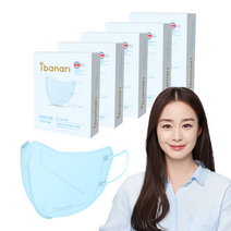 아이바나리 페이스 마스크 M, 10개입, 1개, 스카이 블루